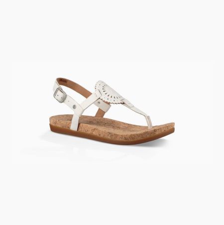 UGG Ayden II White Sandals for Women (PVST19734)